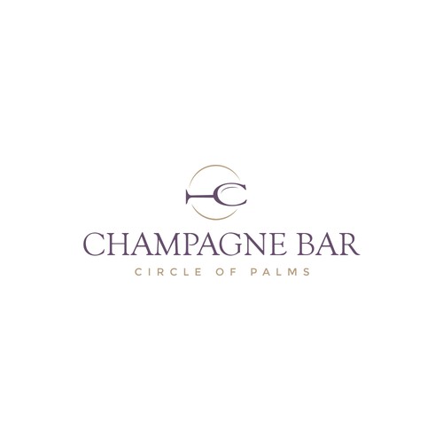 Luxury and modern Champagne Bar logo Design réalisé par alediba