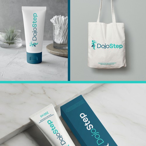 "Martial Arts Foot Care Brand Logo" winning Postcard, flyer or print