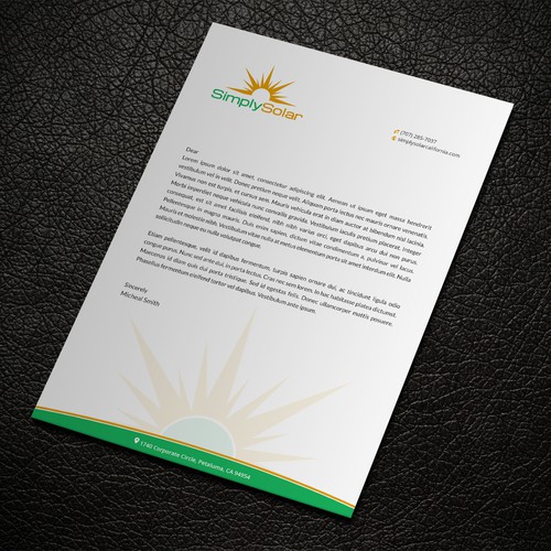 "Renewable Energy Company Letterhead" Design réalisé par ™SF_Design™