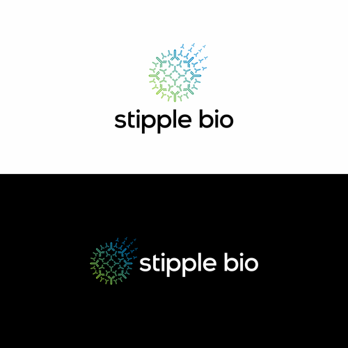 Design a logo for a biotech that uses "molecular stippling" to map out cancer's vulnerabilities Design by Nurseart13