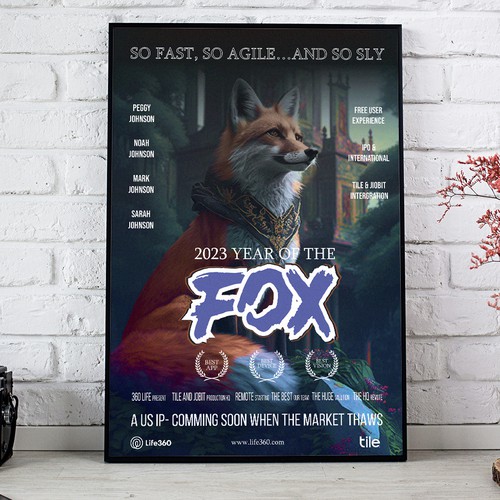 Life360 2023 Year of the Fox Poster Design by Sketch Media™