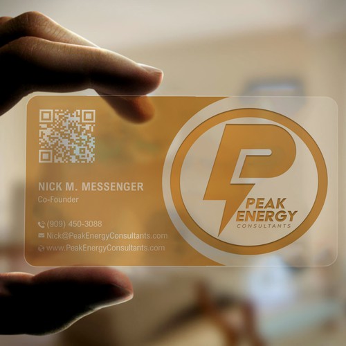 Modern Business Card Design for Electric Energy and Solar Company Design by Taaiebah