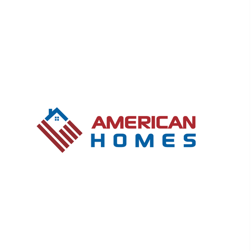 Design a powerful logo for real estate with American flag. Réalisé par ndhasborok