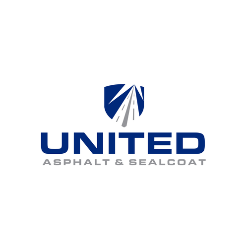 Abstract construction style logo for asphalt sealcoating business Design by ridwanted