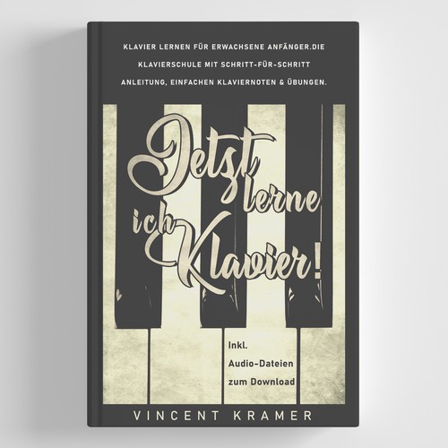 Design a book cover for a piano school for adults! Design by AnnyM