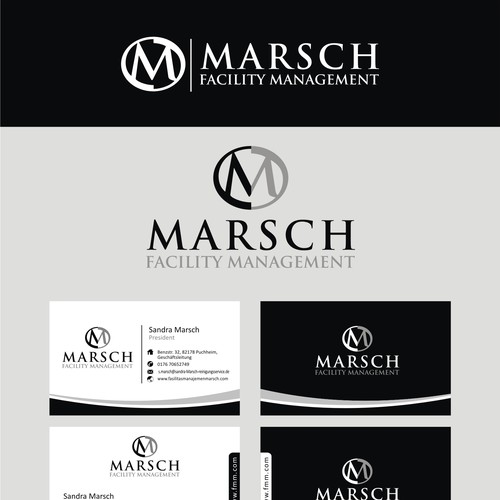 "logo and business card für Facility Management Marsch" winning Logo & business card