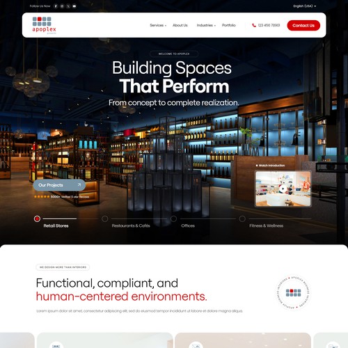 Web page design contest entry by Isaac Creative