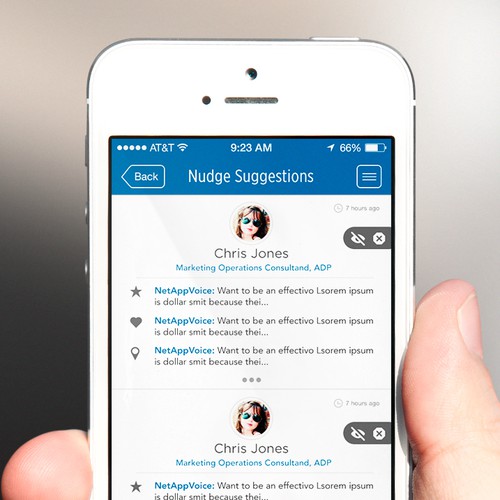 Two-screen design refresh for sales application on phone/tablet Design by uix design ✨