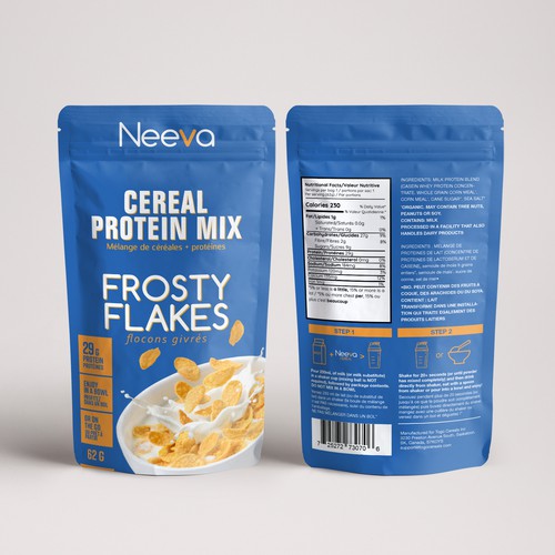 SIMPLE Yet FUN Pouch Design for On-The-Go CEREAL Design by SRAA