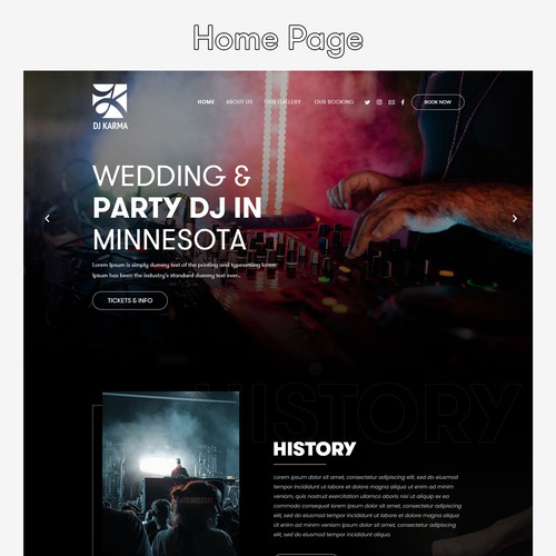 dj karma - playing good music since 2007 Design by Digitechtic