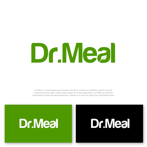 Meal Replacement Powder - Dr. Meal Logo Réalisé par Mr.Bug™