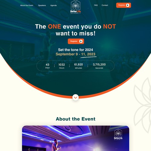 Event Website Design Needed! Design by DezinDragonz