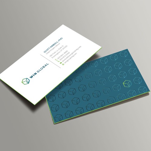 WIN Global Business Card Design-ontwerp door Xclusive16