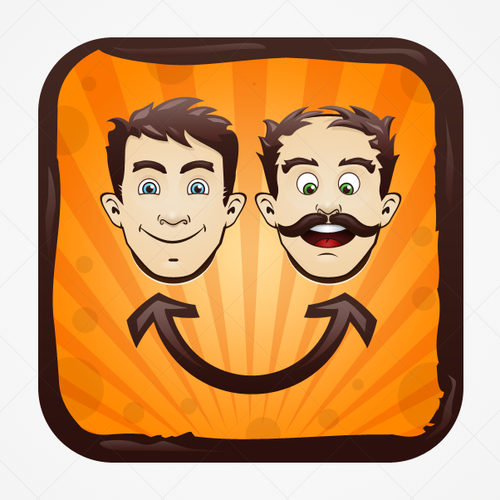 icon or button design for Face Shuffler Design by pixaroma