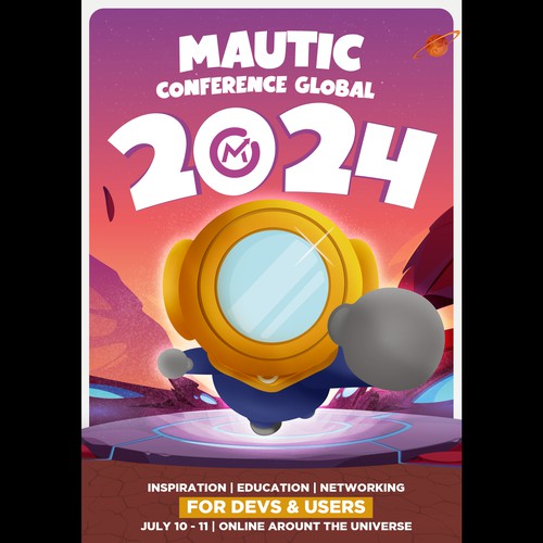 Create event poster (in a fun style, maybe pop-art?) with our mascot in SUPERMAN pose Design by diegohbrazz