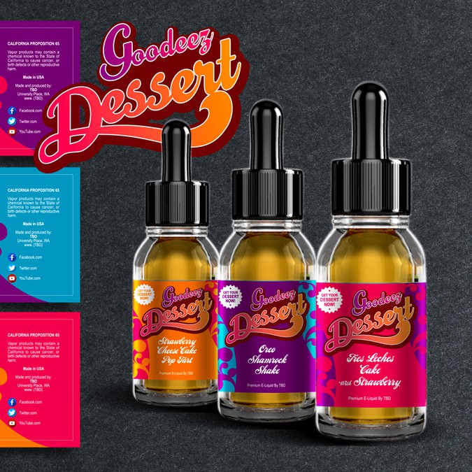 Dessert Labels | Product label contest