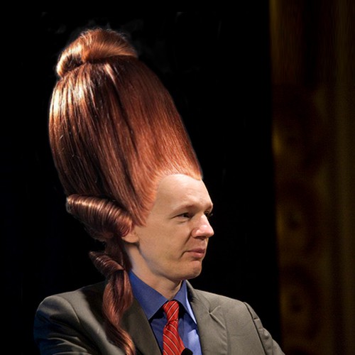 Design the next great hair style for Julian Assange (Wikileaks) Design by Britany
