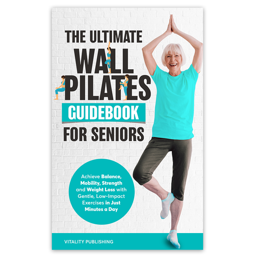 Wall Pilates for Seniors Book Cover Design by Knorpics