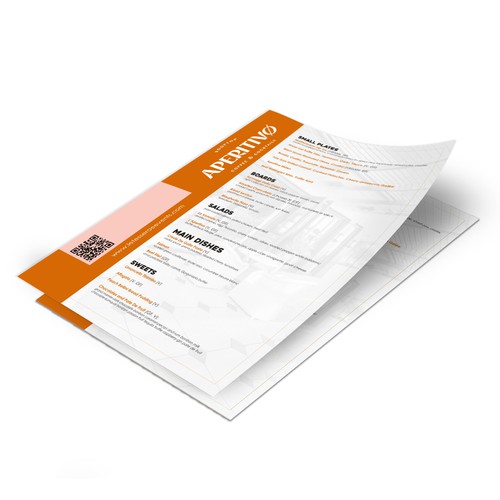 Menu contest entry by e^design