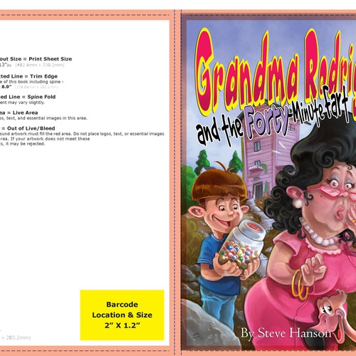 Children's Book Cover: Cartoon Grandma (ages 7-10, series) Design réalisé par Vincenzo Sirianni