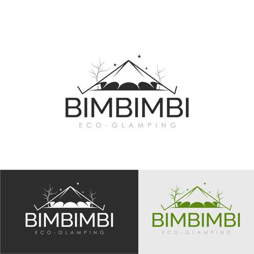 Modern logo for our Eco-Glamping site in the Australian mountains! Design by ⭐Creative Sketches⭐