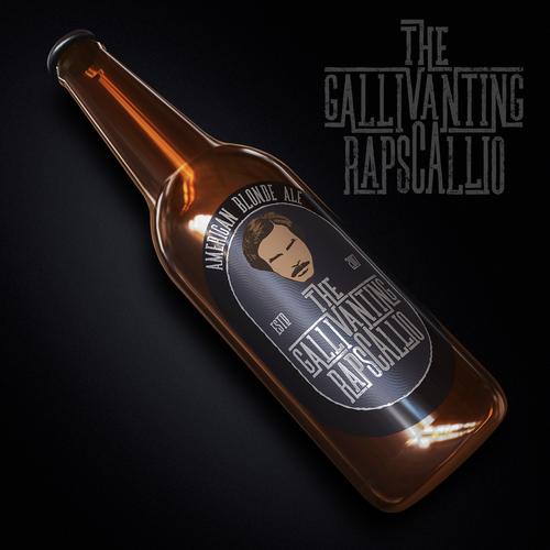 "The Gallivanting Rapscallion" beer bottle label... Diseño de BDV