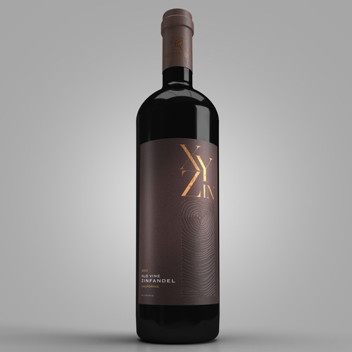 Diseño de Gothic Old Vine Zinfandel Wine Label de sougatacreative