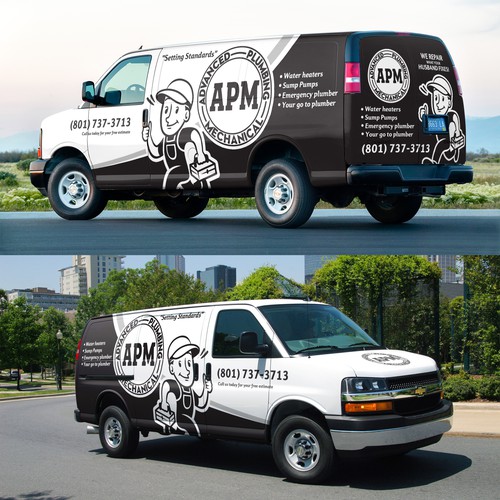 Looking for an eye catching Plumber van wrap Design by Nadun Prabodana