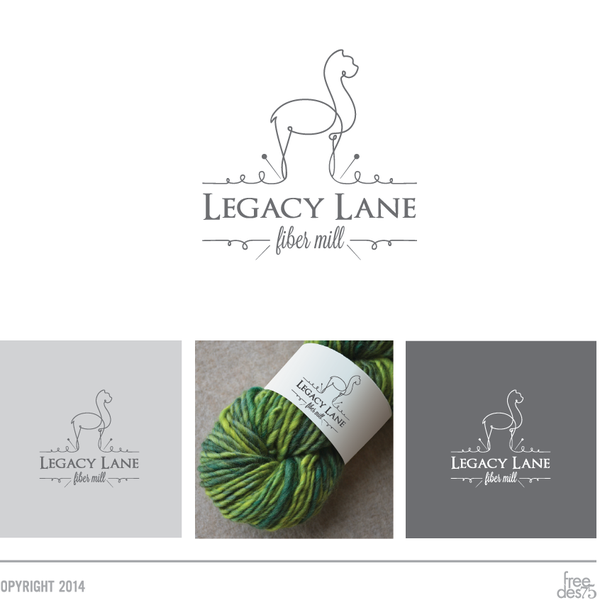 Design by Maura Design titled "Design a logo that is unique, chic and modern for a fiber mill,weaving studio & yarn shop"