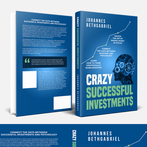 Powerful Book Cover for an Investing book that helps to Build Wealth in the Stock Market Design by Hisna