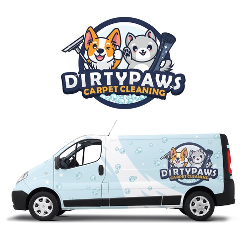 Design di Bright & Playful logo needed for pet focussed carpet cleaning company di LastBlacker