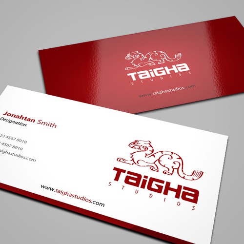 New business Card for Taigha Studios Diseño de conceptu