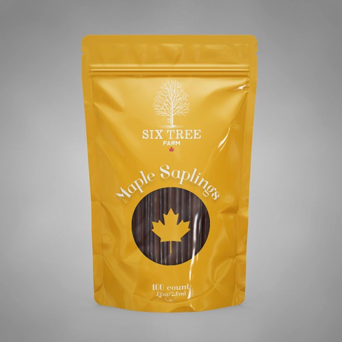 First ever production Maple Syrup Stick label Design by DimaZv