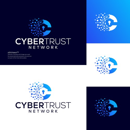 Design for the CyberTrust Network, an innovative platform designed to build trust and change lives Design by sthirteen