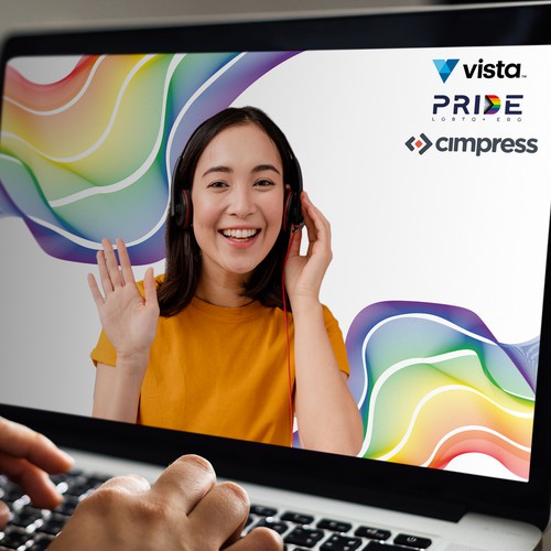 Virtual backgrounds for PRIDE month (multiple winners) Diseño de windyflower