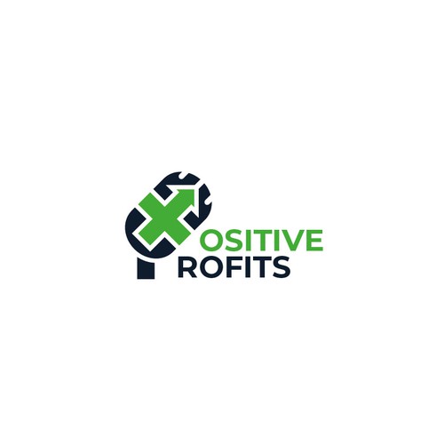 Positive Profits Logo Diseño de Shashank@WitWise