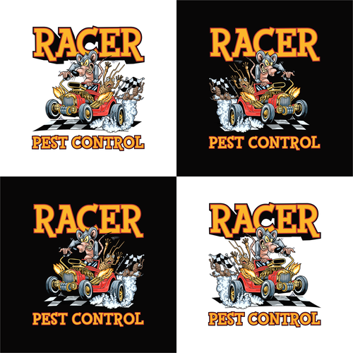 Design a cartoonish "Racing Pest at finish line" to promote our new pest control company Design by Hadeboga Studio