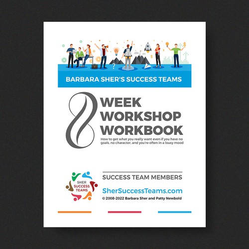 Workbook front cover for adults with big dreams - make me smile Design by Xnine