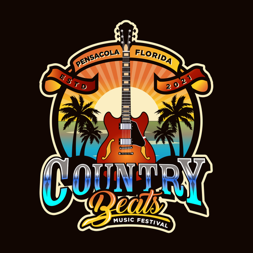 Iconic logo for iconic event for country music festivals in Florida Design by Jacob Gomes