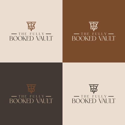 "Create the face of The FULLY BOOKED VAULT" winning Logo design