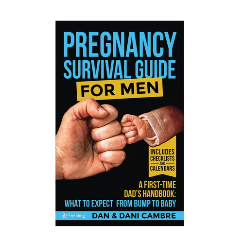 Bold yet Calming cover for a Pregnancy Guide for Men book Design by romy