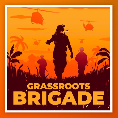 Cover Art for Military Veteran Podcast Design by The Cloud Digital