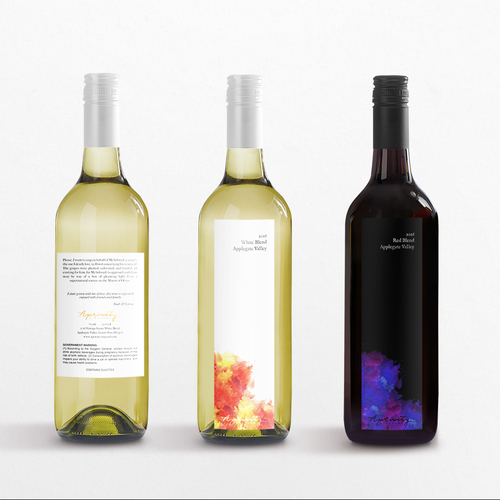 Apricity Vineyard 2016 White Blend Wine Label Design by ABS DSGN