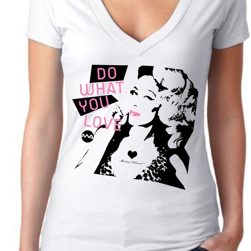 Design by freshvision titled "makeup and hair retail shirt"