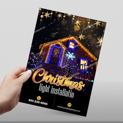 Flyer for Christmas Lighting Design by websmartusa