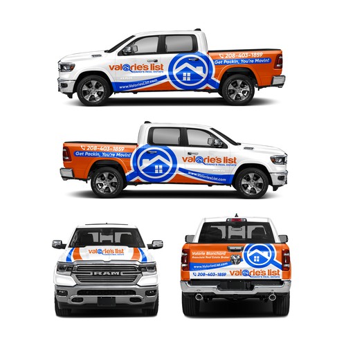 Designs | Bad Ass truck wrap design for realtor | Car, truck or van ...