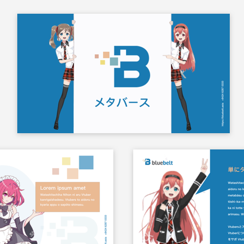 Pitch Deck - New Generation Vtuber in Metaverse Design by ink777