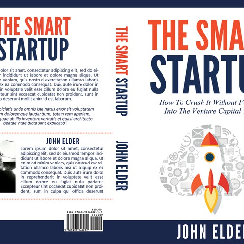 Book cover for my new book: "The Smart Startup" Design by Mila.