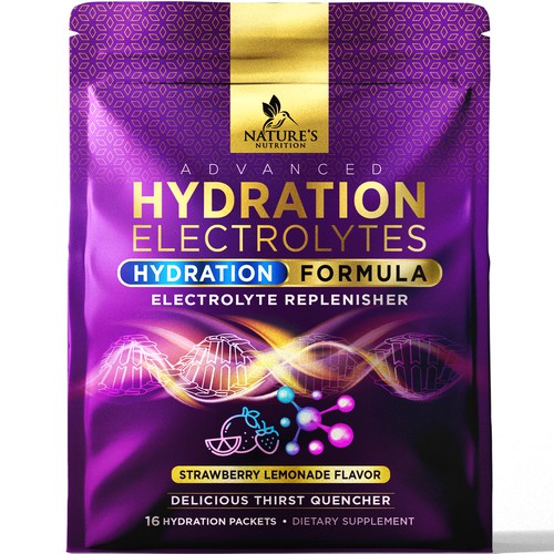 Refreshing Hydration Electrolytes Design Needed for Nature's Nutrition Design by agooshe