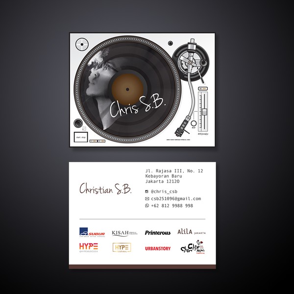 Design by Abrahamnaji titled "Premium Business Card Mr Christian"